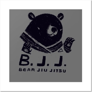 bear jiu jitsu Posters and Art